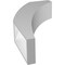 Ekena Millwork 5 1/2-in. W x 16-in. D x 28-in. H Thorton Architectural Grade PVC Knee Brace BRCP055X16X28THR - alternate 5